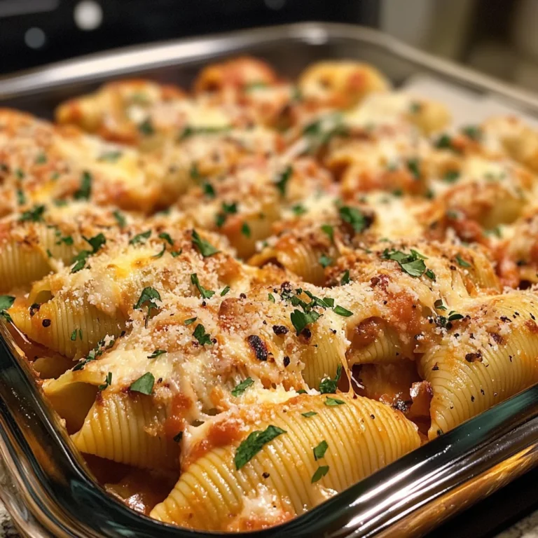 Cheesy stuffed shells dinner