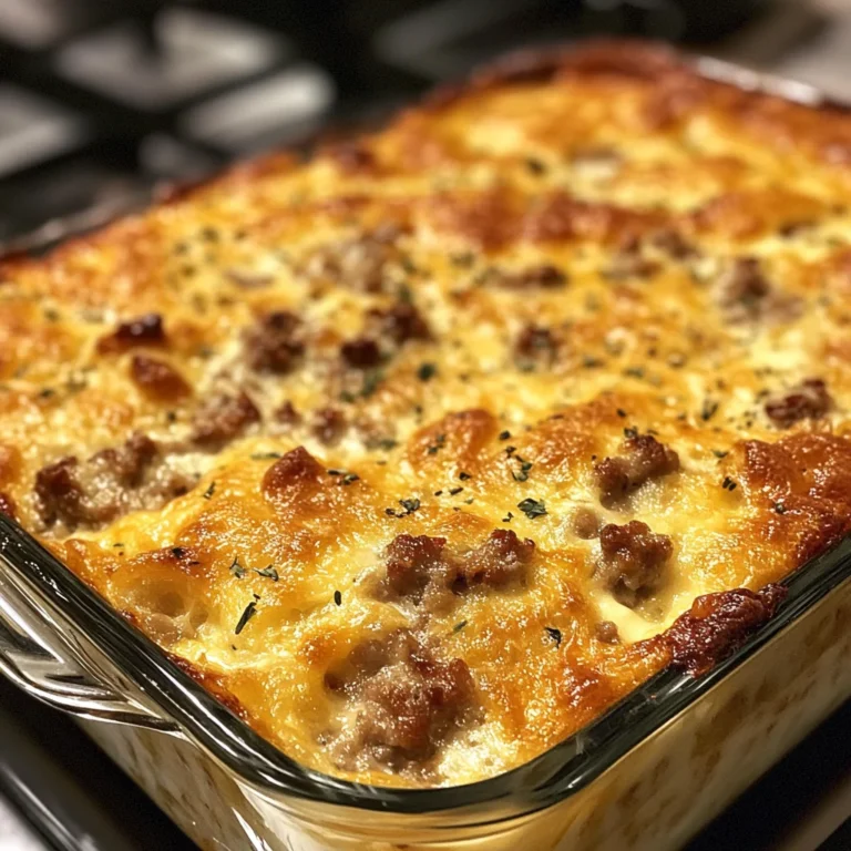 Sausage egg cream casserole