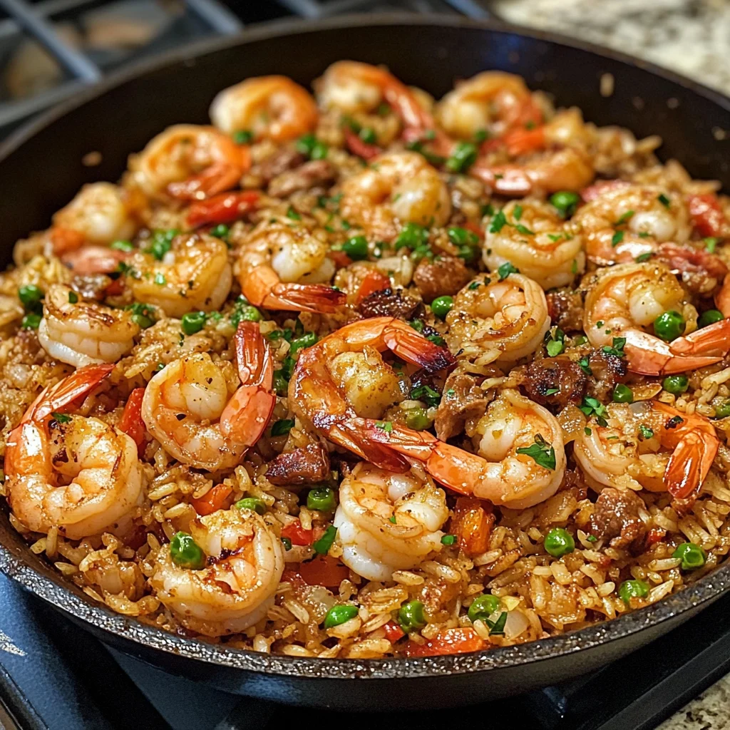 Shrimp Dirty Rice Skillet