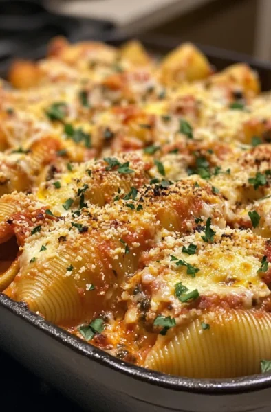 Cheesy Stuffed Shells Dinner