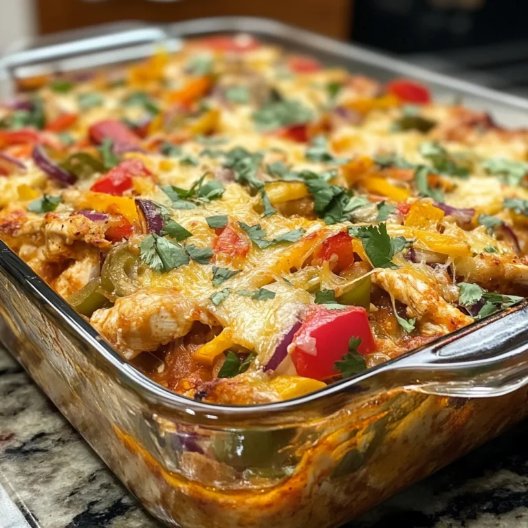 Fajita Chicken Casserole Bake