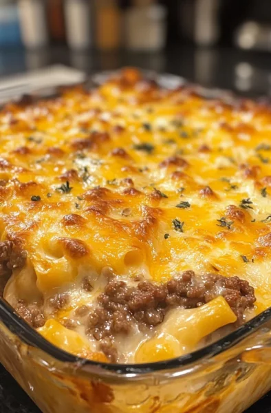 Ground Beef Cheesy Casserole