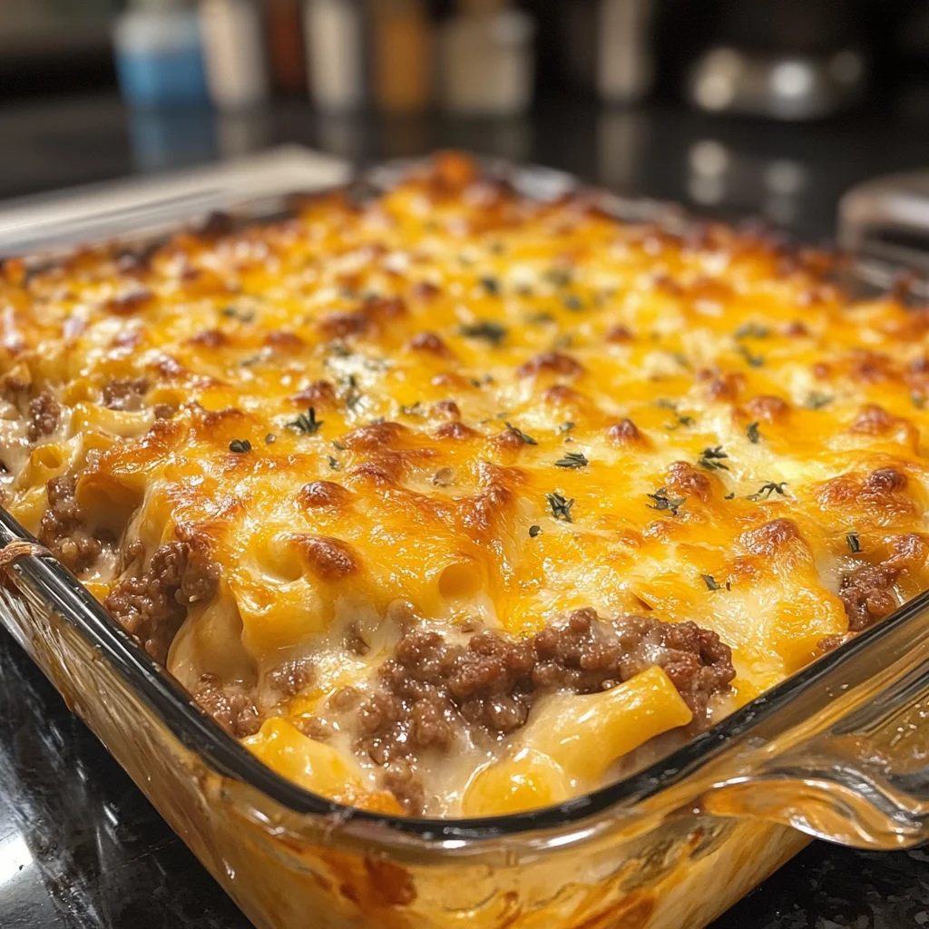 Ground Beef Cheesy Casserole