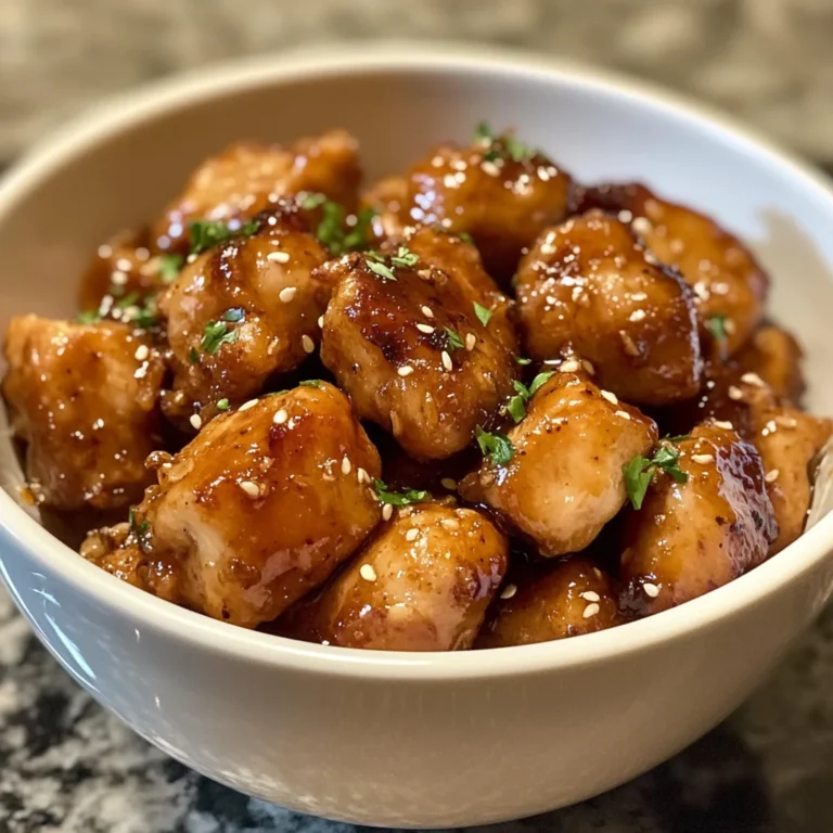 Honey garlic chicken bites