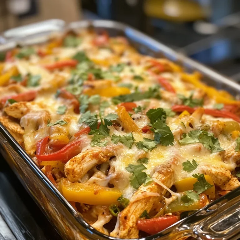 Fajita chicken casserole bake