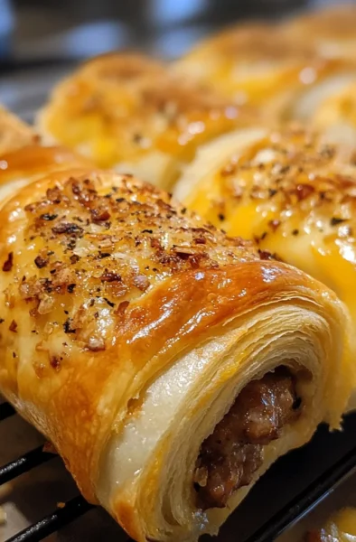 Sausage egg cheese rollups