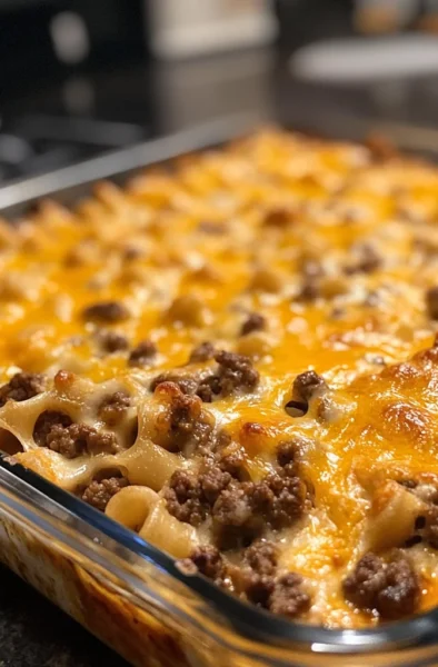 Cheesy Ground Beef Casserole