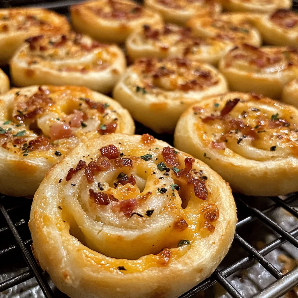 Cheddar Bacon Ranch Pinwheels
