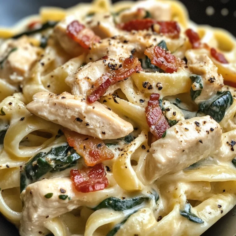Chicken Bacon Pasta Spinach