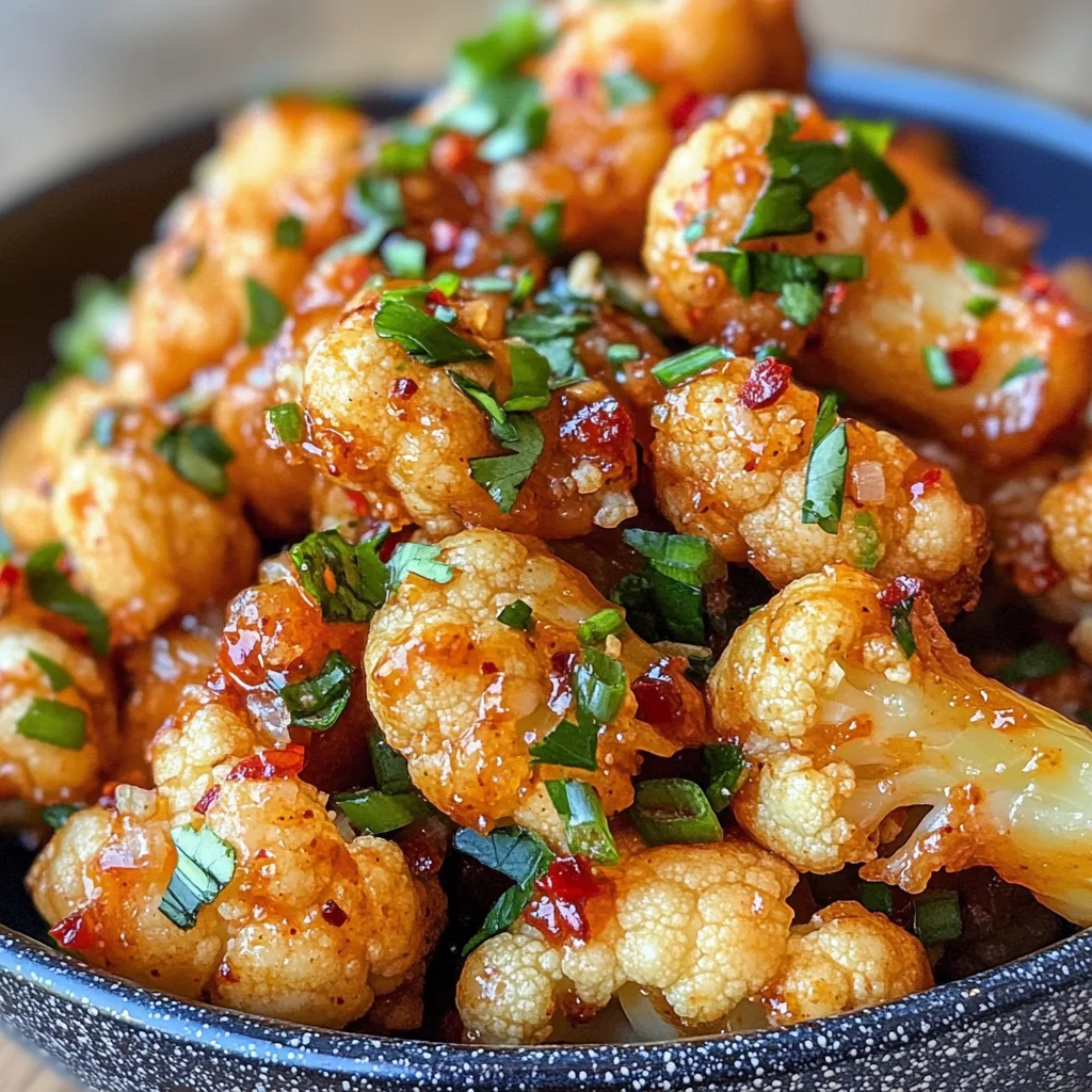 Maple sriracha cauliflower bliss