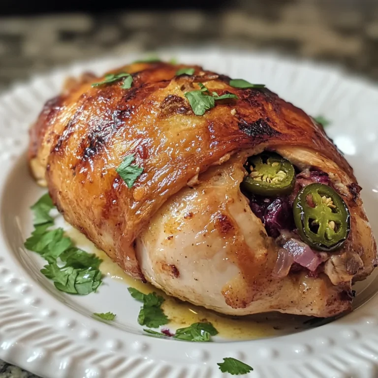Blackberry Jalapeno Stuffed Chicken