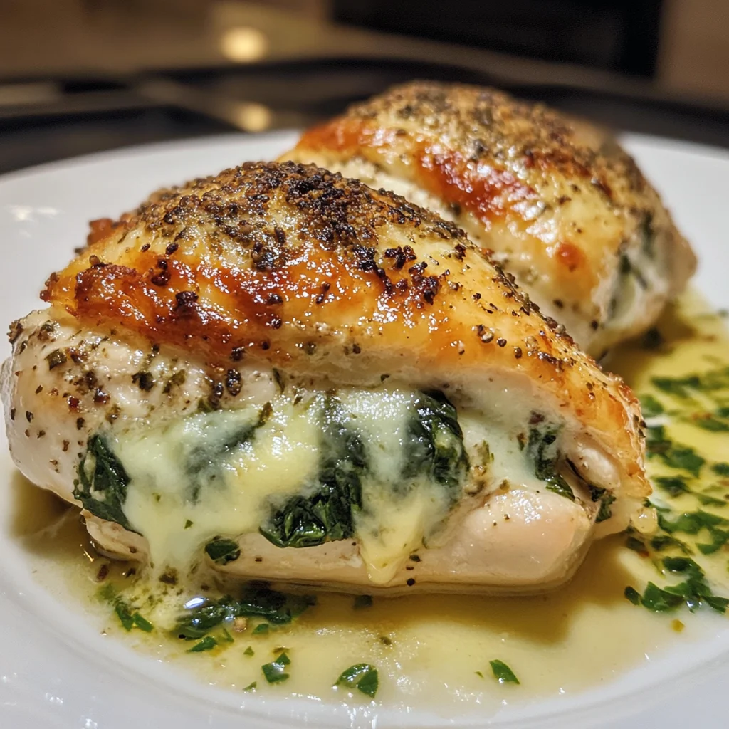 Spinach Cheese Stuffed Chicken