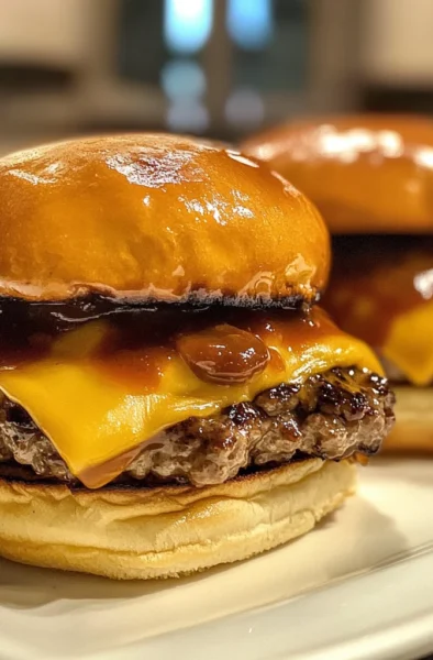Bbq cheeseburger sliders hawaiian