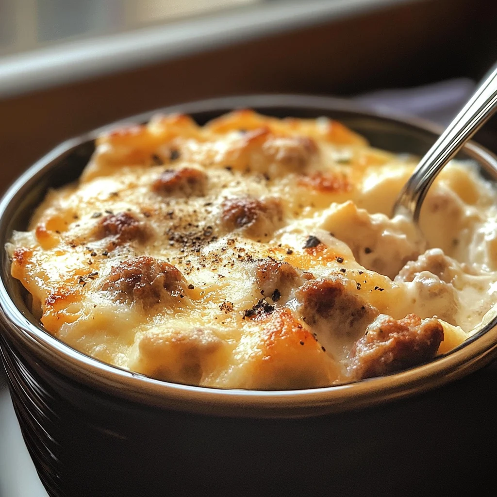 Sausage Egg Cream Casserole