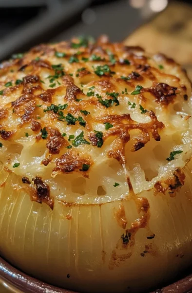 French Onion Stuffed Onion
