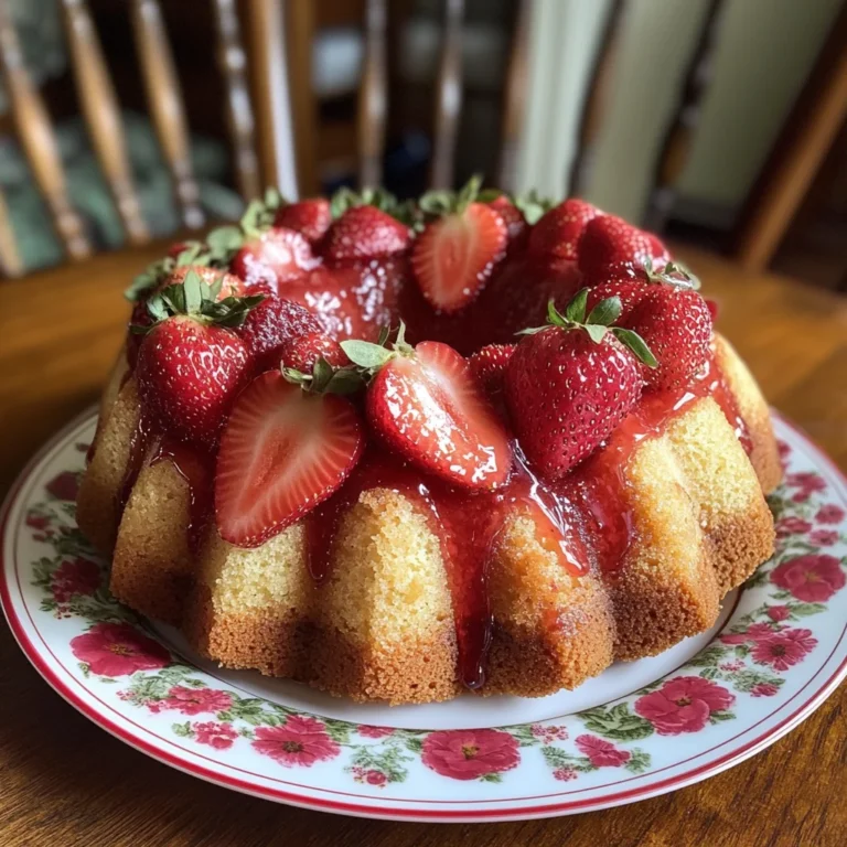 Strawberry Pound Cake