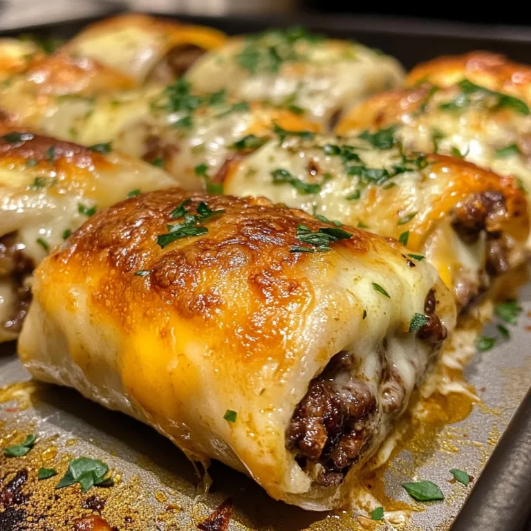 Garlic Butter Cheeseburger Rollups