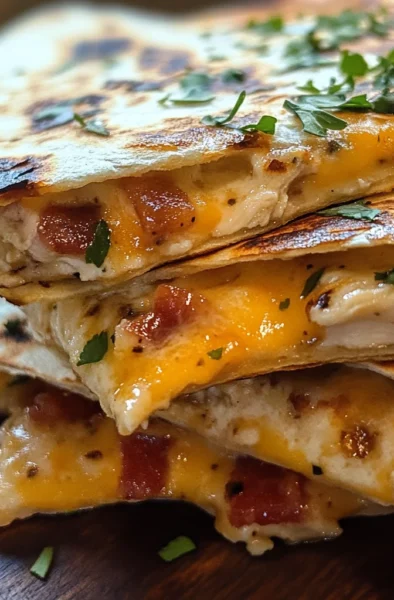Chicken Bacon Ranch Quesadilla