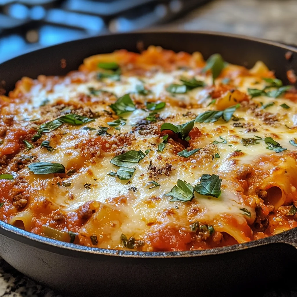 Lazy lasagna skillet meal