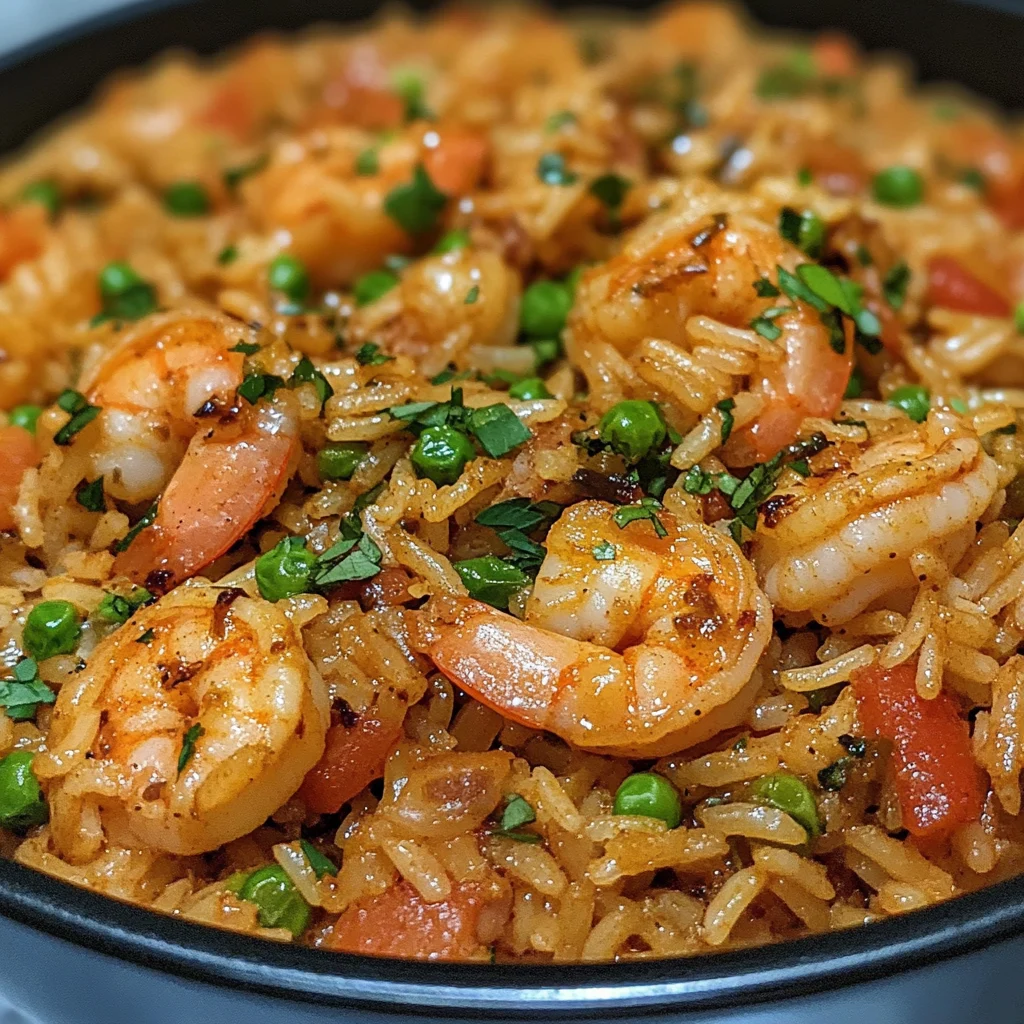 Easy cajun shrimp rice