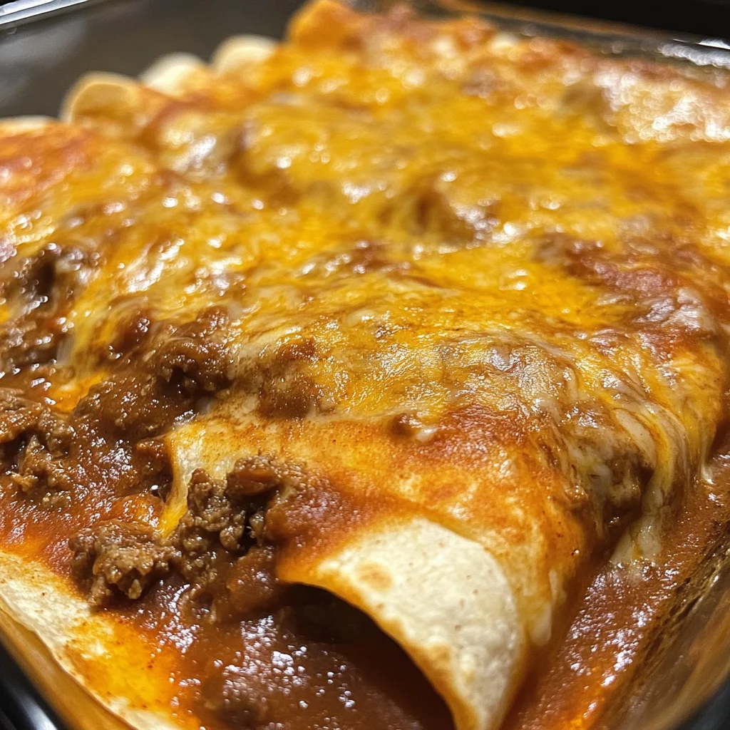 Beef enchiladas flour tortillas