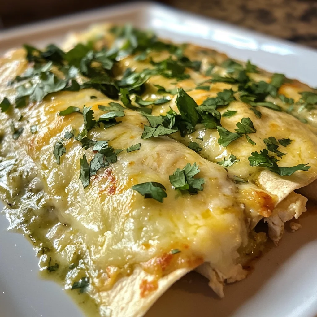Green chicken enchiladas easy