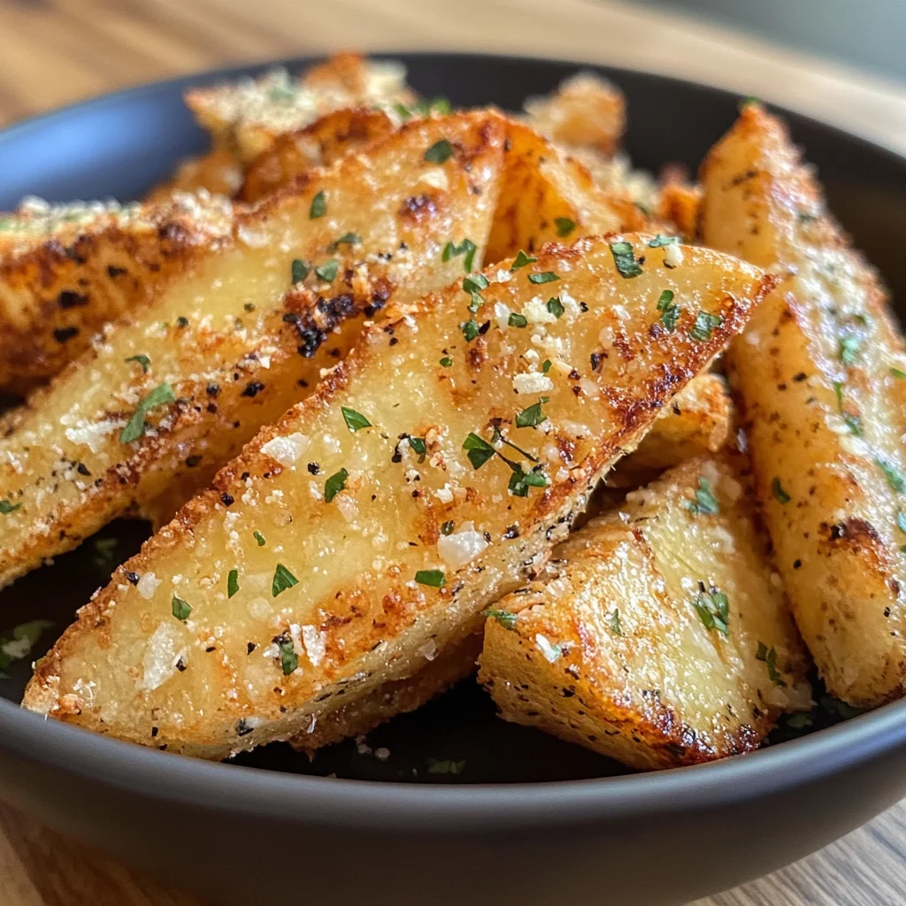 Baked Garlic Parmesan Wedges