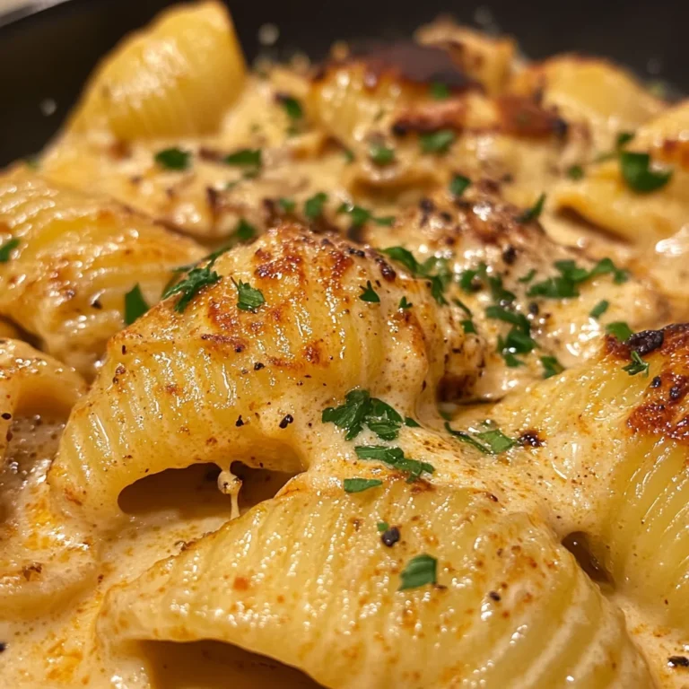 Creamy cajun chicken shells