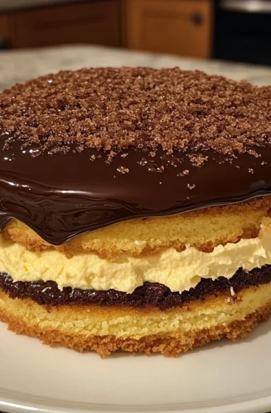 Boston Cream Pie Cake
