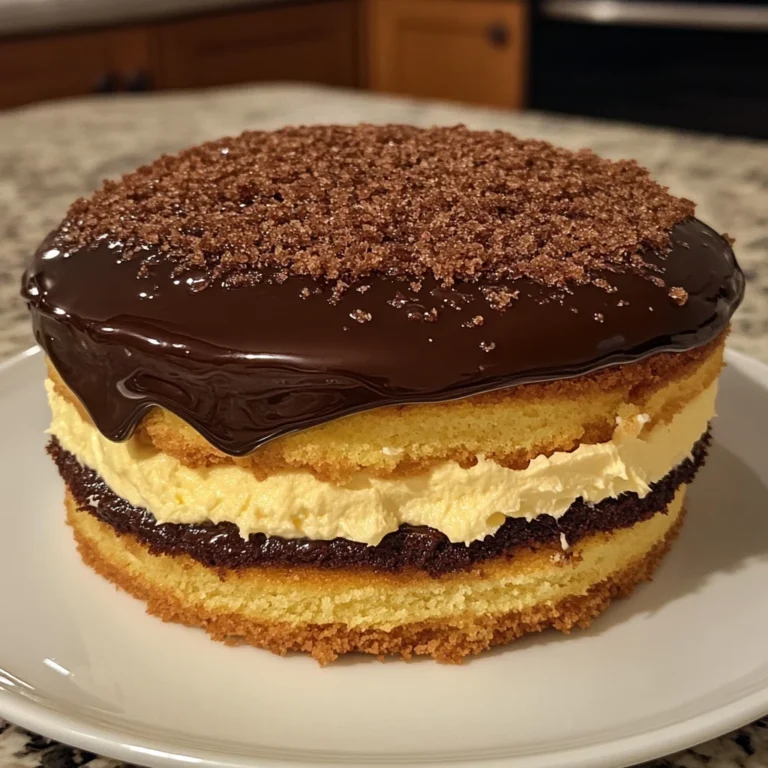 Boston Cream Pie Cake