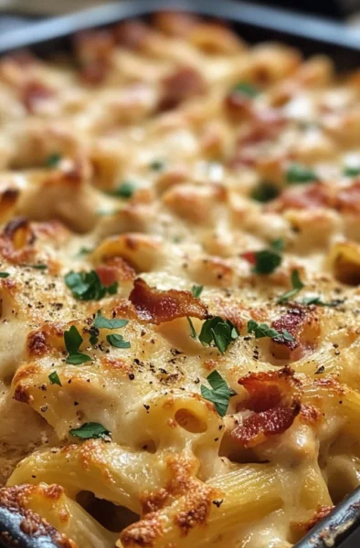 Chicken Bacon Pasta Bake