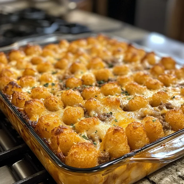 Cowboy tater tot bake