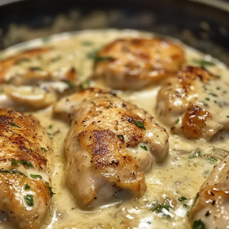 Creamy Pan Fried Chicken