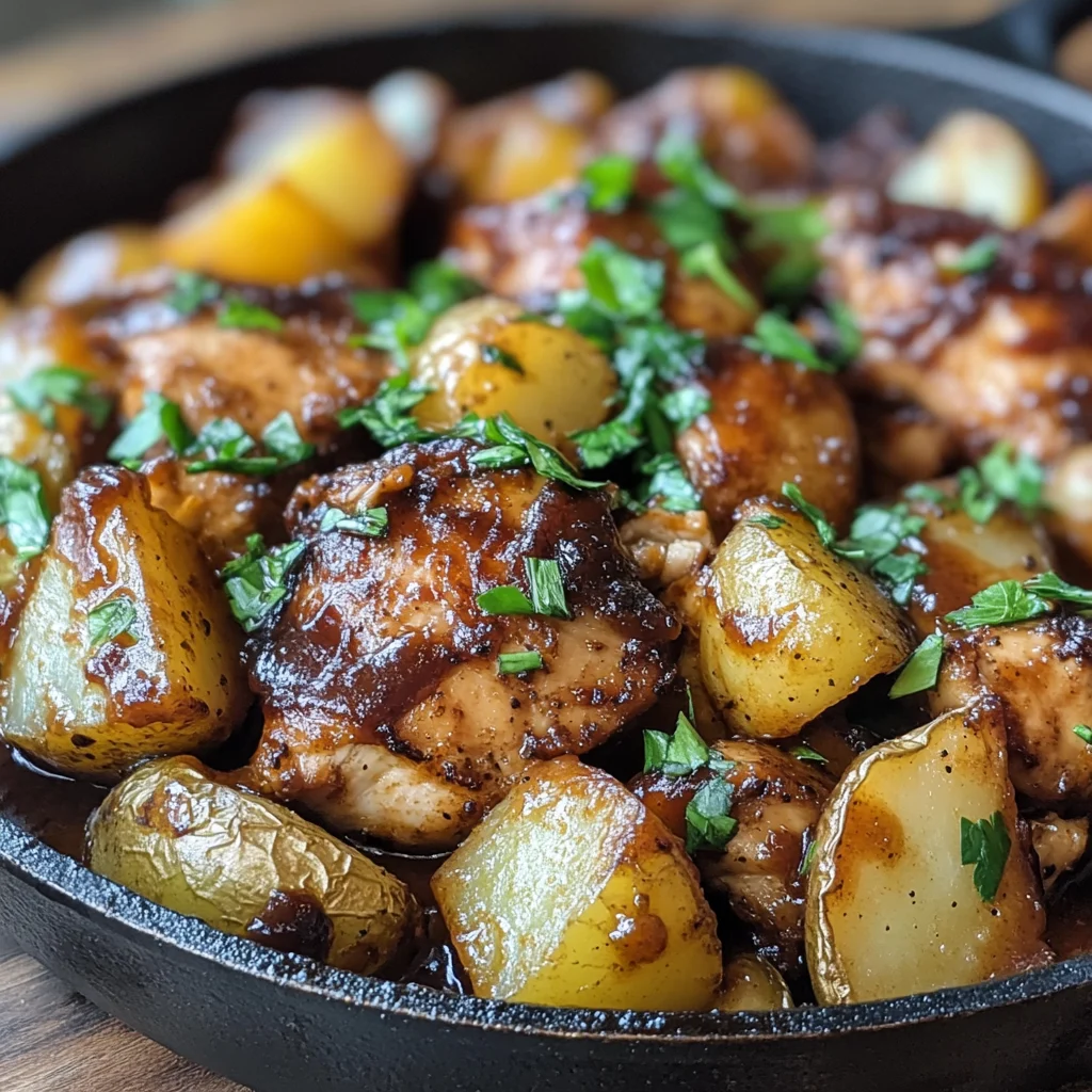 BBQ Chicken Potato Skillet