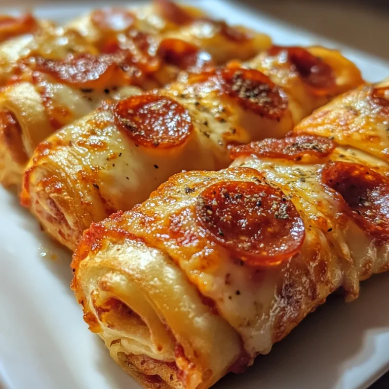 Pepperoni pizza rollups easy