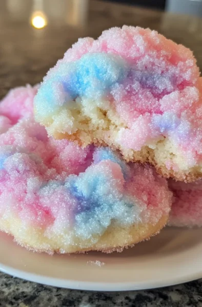 Cotton Candy Cookies Sweet Treats