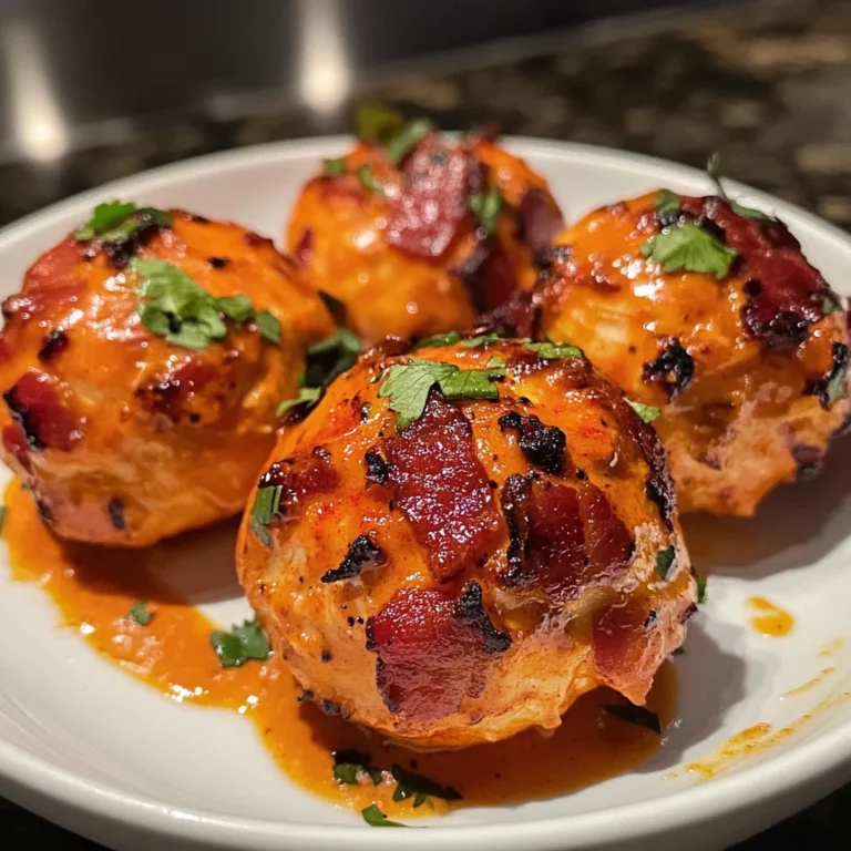 Buffalo Chicken Bacon Bombs