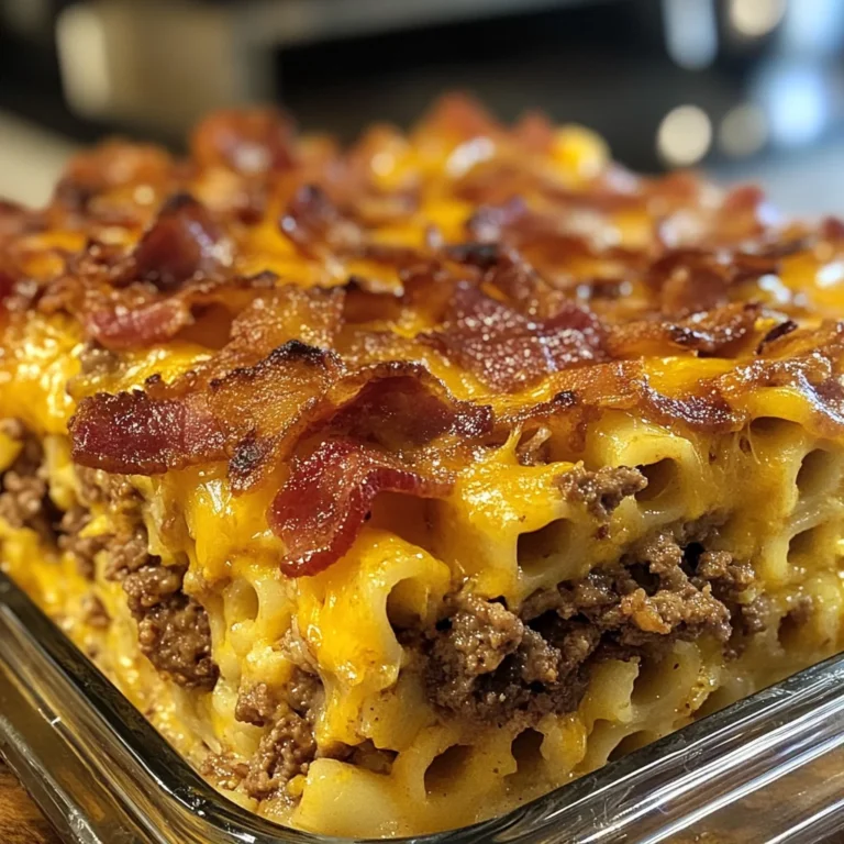 Bacon Cheeseburger Pastabake