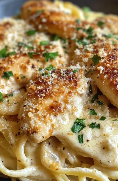 Creamy Garlic Parmesan Chicken Pasta