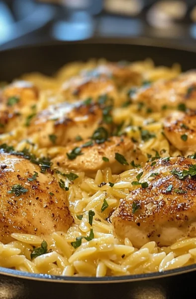 Monterey Chicken One Pan Orzo