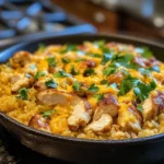 Arroz con pollo cheesy chicken
