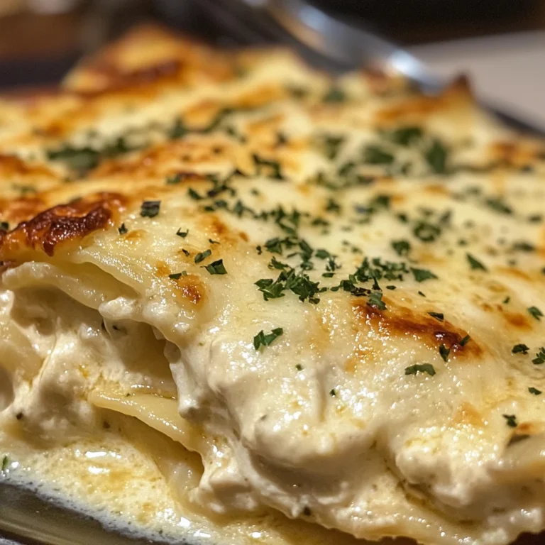 Creamy White Chicken Lasagna