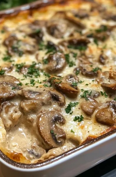Creamy Beef Mushroom Bake