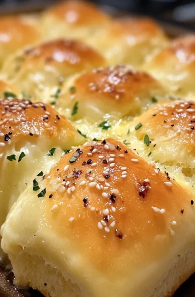 Cheesy Hawaiian Garlic Rolls