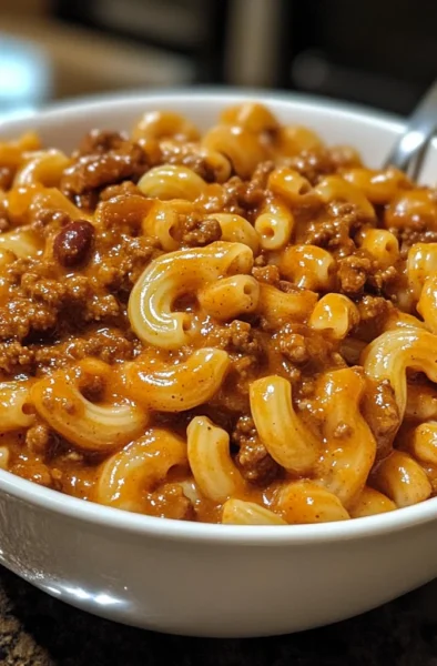 Thirty minute chili mac cheese