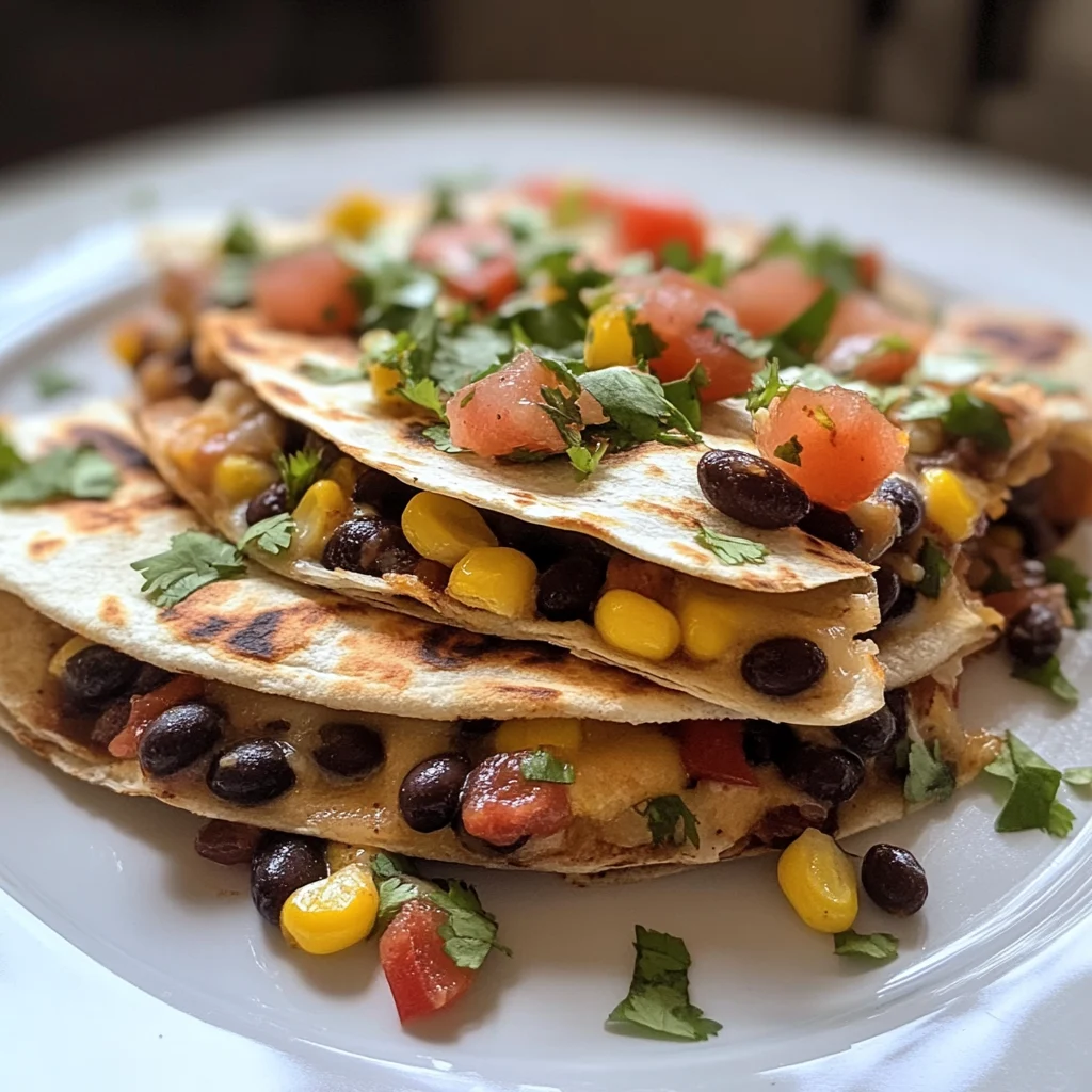 Black Bean Corn Quesadillas