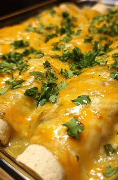 Green Chile Chicken Enchiladas