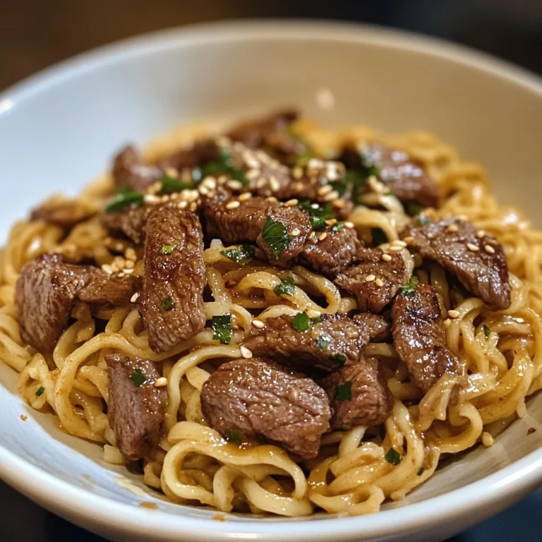 Garlic Butter Steak Noodles
