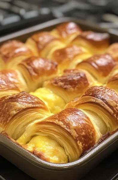 Crack Croissant Breakfast Bake
