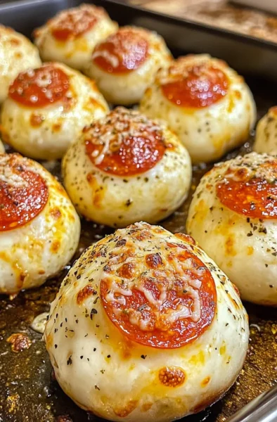 Pizza Bombs Mozzarella Pepperoni